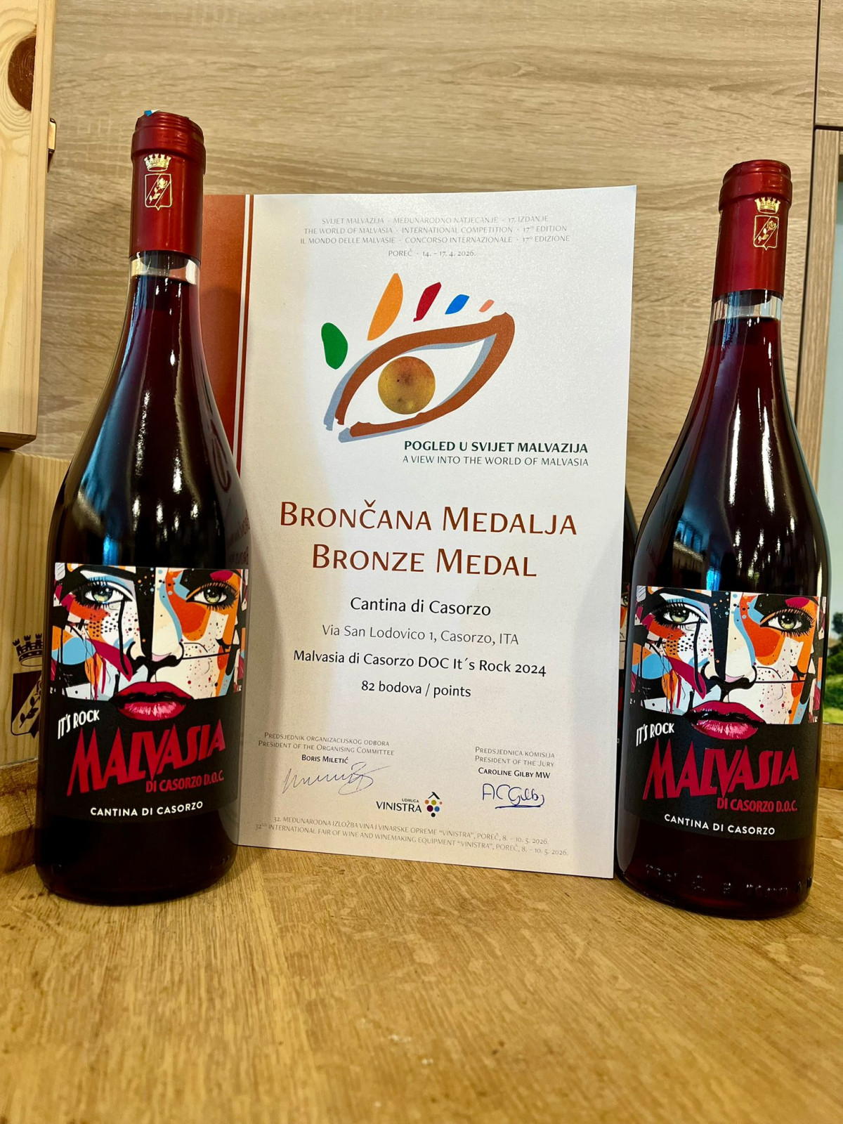 Il Malvasia “It's Rock” conquista la Croazia: bronzo internazionale per la Cantina di Casorzo