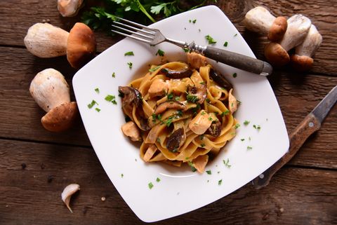 Pappardelle con sugo ai funghi