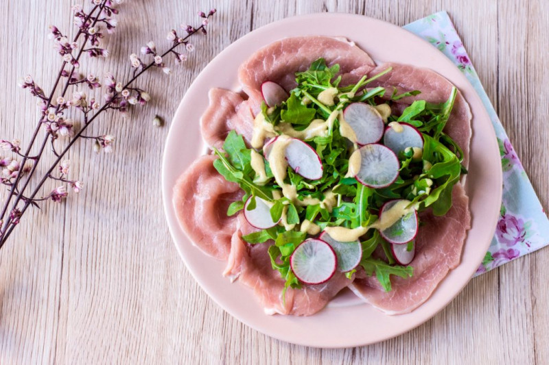 Carpaccio di vitello alla brace